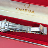 1987 Ladies Omega Constellation Quartz Watch ALL Two-Tone & Diamond Bezel 23mm