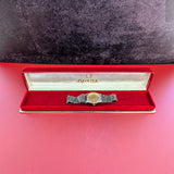 1987 Ladies Omega Constellation Quartz Watch ALL Two-Tone & Diamond Bezel 23mm