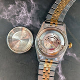 1980 Rolex Datejust Watch 16013 36mm Blue Dial ALL Two-Tone Jubilee Bracelet