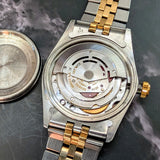 1980 Rolex Datejust Watch 16013 36mm Blue Dial ALL Two-Tone Jubilee Bracelet