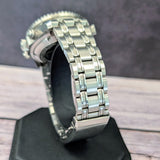 Gevril Hudson Yards Chronograph Diver Watch 48815B Blue Dial 43mm S.S. - ALL Original - Full Set