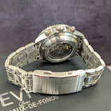 Gevril Hudson Yards Chronograph Diver Watch 48815B Blue Dial 43mm S.S. - ALL Original - Full Set