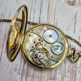 1921 Longines Pocket Watch Openface 15 Jewels 3 Adj. Cal. 1879 Swiss Made - Original Chain & Display Box