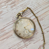 1921 Longines Pocket Watch Openface 15 Jewels 3 Adj. Cal. 1879 Swiss Made - Original Chain & Display Box