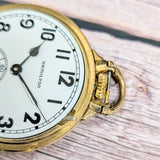 1943 Hamilton Railroad 992B Pocket Watch 16s Openface 21 Jewels 10K GF W/Chain