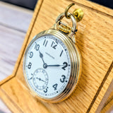 1943 Hamilton Railroad 992B Pocket Watch 16s Openface 21 Jewels 10K GF W/Chain