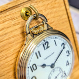 1943 Hamilton Railroad 992B Pocket Watch 16s Openface 21 Jewels 10K GF W/Chain