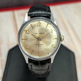 Vintage Helbros Invincible Watch Stainless Steel Back 33mm Wristwatch