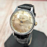 Vintage Helbros Invincible Watch Stainless Steel Back 33mm Wristwatch