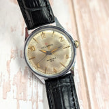 Vintage Helbros Invincible Watch Stainless Steel Back 33mm Wristwatch