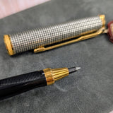 NOS Parker Premier Sterling Silver Roller Ball Pen ALL Original - Box & Papers