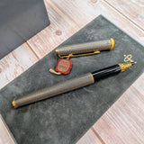 NOS Parker Premier Sterling Silver Roller Ball Pen ALL Original - Box & Papers