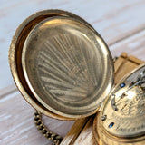 1897 HAMILTON Pocket Watch 18s Openface Grade 930 16 Jewels Gold Filled Case with Chain & Fob