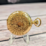 1903 Lady Waltham Dress Pocket Watch 14K Gold Hunter Case 0s 16 Jewels