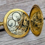 1903 Lady Waltham Dress Pocket Watch 14K Gold Hunter Case 0s 16 Jewels