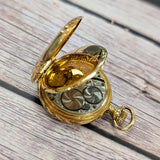 1903 Lady Waltham Dress Pocket Watch 14K Gold Hunter Case 0s 16 Jewels