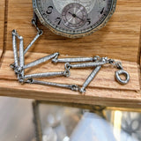 1925 Elgin Dress Pocket Watch – Grade 345 12s 17 Jewels Dodecagonal Case W/Chain