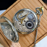 1925 Elgin Dress Pocket Watch – Grade 345 12s 17 Jewels Dodecagonal Case W/Chain