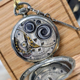 1925 Elgin Dress Pocket Watch – Grade 345 12s 17 Jewels Dodecagonal Case W/Chain