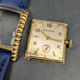1951 Bulova Westover Watch Cal. 8AC 17 Jewels Fancy Tank Case Wristwatch U.S.A.