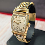 Vintage Bulova Cadet "D" Dress Watch 15 Jewels Cal. 10BC Tonneau Case Wristwatch