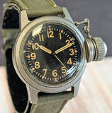 Circa 1942 Elgin UDT Diver Canteen WWII Watch Military U.S.N. Wristwatch
