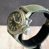 Circa 1942 Elgin UDT Diver Canteen WWII Watch Military U.S.N. Wristwatch