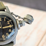 Circa 1942 Elgin UDT Diver Canteen WWII Watch Military U.S.N. Wristwatch