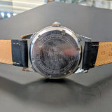 Vintage Alpha 24-Hour Dial Military Watch 17 Jewels 33mm FHF 28 Swiss Wristwatch