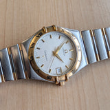 1995 Omega Constellation Watch 34mm ALL Two-Tone Gold & S.S. Date Wristwatch