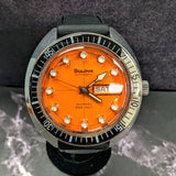 Bulova 1971 Oceanographer "V" Snorkel Watch "Devil Diver" Watch 666 Feet Automatic Wristwatch