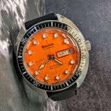 Bulova 1971 Oceanographer "V" Snorkel Watch "Devil Diver" Watch 666 Feet Automatic Wristwatch