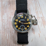 1950 Elgin USN Buships Diver Canteen-Style Watch Grade 554 15 Jewels Military-Style Wristwatch UDT 5