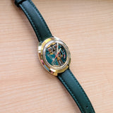 1974 Bulova Accutron Spaceview Watch Oval Case Tuning Fork Wristwatch Vintage