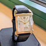 1950 Lord Elgin Watch Tank Case Grade 626 21 Jewels 14K GF Flexible Lugs 4625