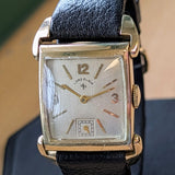 1950 Lord Elgin Watch Tank Case Grade 626 21 Jewels 14K GF Flexible Lugs 4625