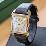 1950 Lord Elgin Watch Tank Case Grade 626 21 Jewels 14K GF Flexible Lugs 4625