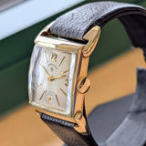 1950 Lord Elgin Watch Tank Case Grade 626 21 Jewels 14K GF Flexible Lugs 4625