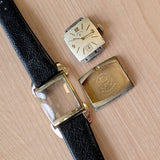 1950 Lord Elgin Watch Tank Case Grade 626 21 Jewels 14K GF Flexible Lugs 4625