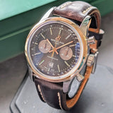 Breitling Transocean Chronograph 38 Watch U41310 Two-Tone Automatic Wristwatch