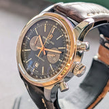 Breitling Transocean Chronograph 38 Watch U41310 Two-Tone Automatic Wristwatch