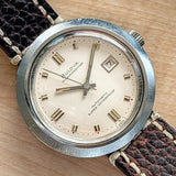 Bulova 1968 Oceanographer "E" Automatic Watch 38mm Super Waterproof Swiss Made