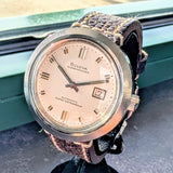 Bulova 1968 Oceanographer "E" Automatic Watch 38mm Super Waterproof Swiss Made