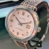 Bulova 1968 Oceanographer "E" Automatic Watch 38mm Super Waterproof Swiss Made