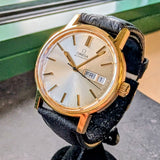 1975 Omega Automatic Calendar Watch 166.0117 Cal. 1020 17 Jewels 35mm Wristwatch