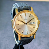 1975 Omega Automatic Calendar Watch 166.0117 Cal. 1020 17 Jewels 35mm Wristwatch