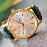 1975 Omega Automatic Calendar Watch 166.0117 Cal. 1020 17 Jewels 35mm Wristwatch