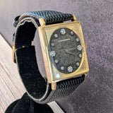 Vintage LONGINES Watch 3007-528 Tuxedo Diamond Dial Cal. 528 10K FG Cushion Case and Mesh Band - ALL Original