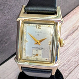 1953 Elgin DuraPower Edgewater Watch Cal. 674 17J Shockmaster Tank Case 6552