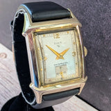 1953 Elgin DuraPower Edgewater Watch Cal. 674 17J Shockmaster Tank Case 6552